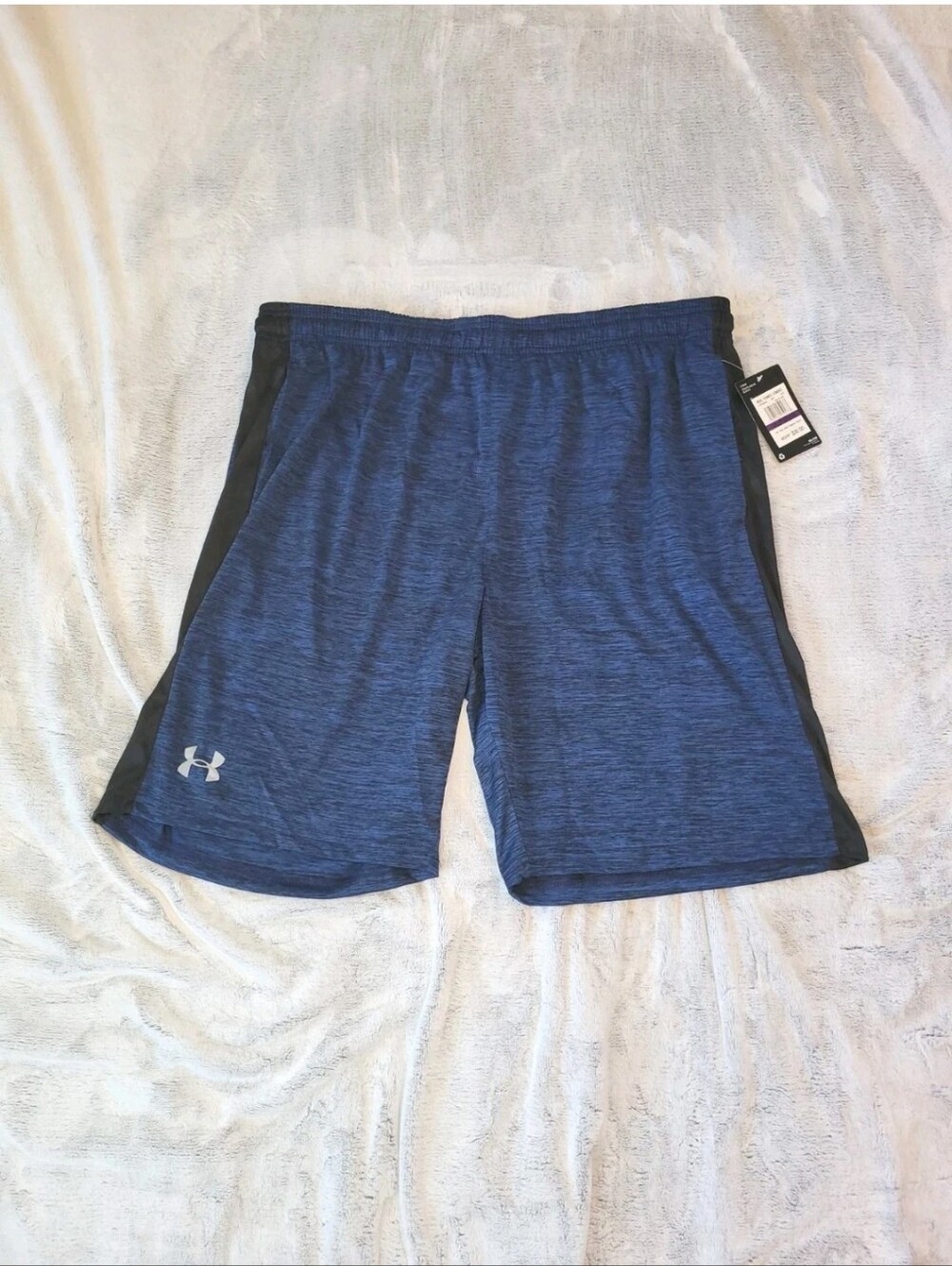Under Armour Mens 2XL UA Tech WM Graphic Shorts Blue Basketball Athletic Gym